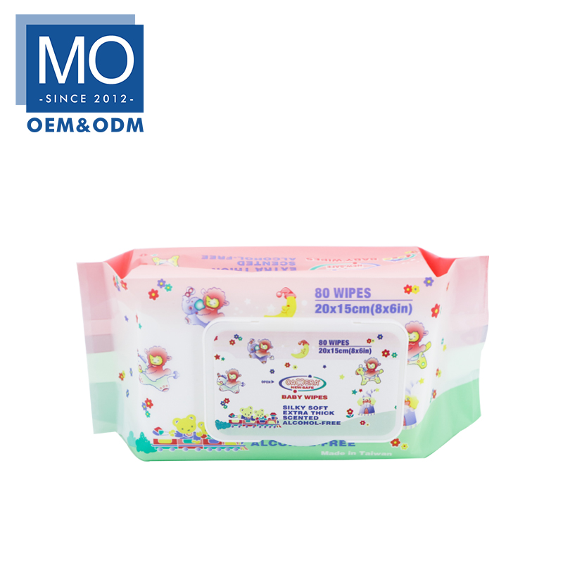 Baby Soft Wipes Alcohol-free baby wipes silky soft extra thick Model No. BW-2209 Wipe size  15*20cm Material  45gsm spunlace Packaging 80/pack  24packs/ctn Quantity