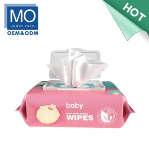 80pcs Cheap Green Safety Hand & Mouth Wet Wipes For Baby Extra Soft Wipes Paraben Free Fragrance Free Alcohol Free Micrologically Tested Model No.  BW-2223 Wipe size  15*20cm Material  45gsm spunlace