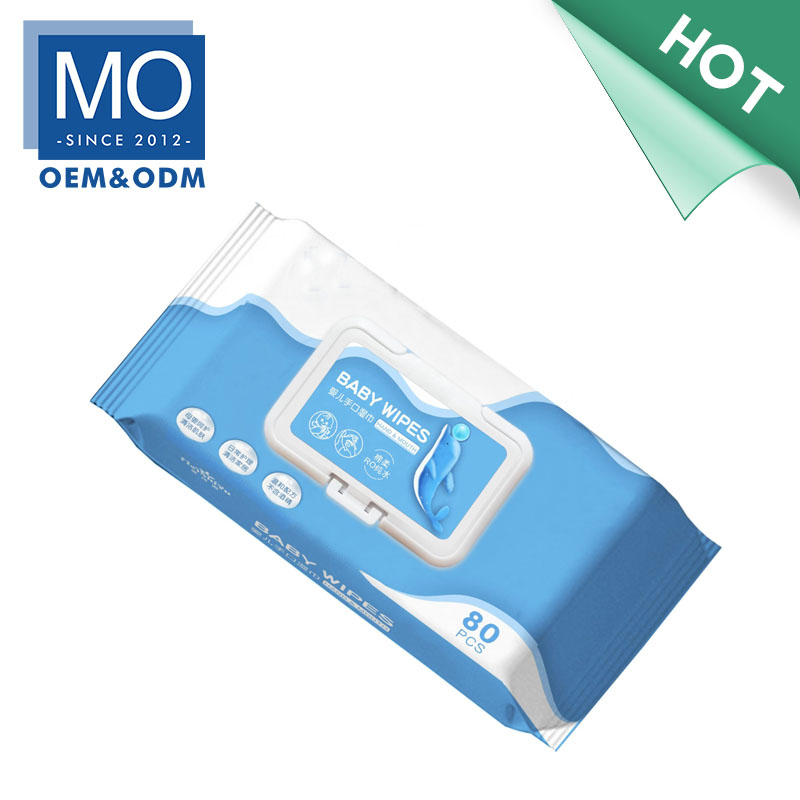 professional OEM ODM wet wipes manufacturer 80pcs/pack Unscented Newborn Hand And Mouth Cleaning Wipes cutomize own brand tailor private logo - 图片 6