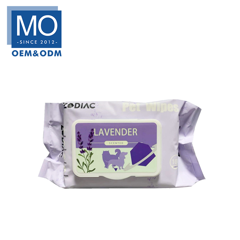 Pet Cleaning Wipes Large Pack Alcohol-free Chemical-free Weakly acidic pH value Hypoallergenic Model No.  PW-2217 Wipe size  15*20cm Material 45gsm spunlace