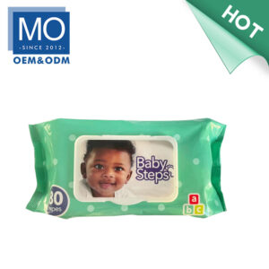 80PCS Famous Brands ECO Friendly Baby Wet Wipes-PH5.0 Disposable soft facial smoothing tissue for baby skincare and daily use Model No.  BW-2203 Wipe size  15*20cm Material  40gsm spunlace