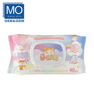 Gentle Alcohol free Vitamin E Baby Wipes very soft No harsh chemicals Alcohol free Suitable for sensitive skin types Soft, thick and odourless Model No.  BW-2235 Wipe size  15*20cm