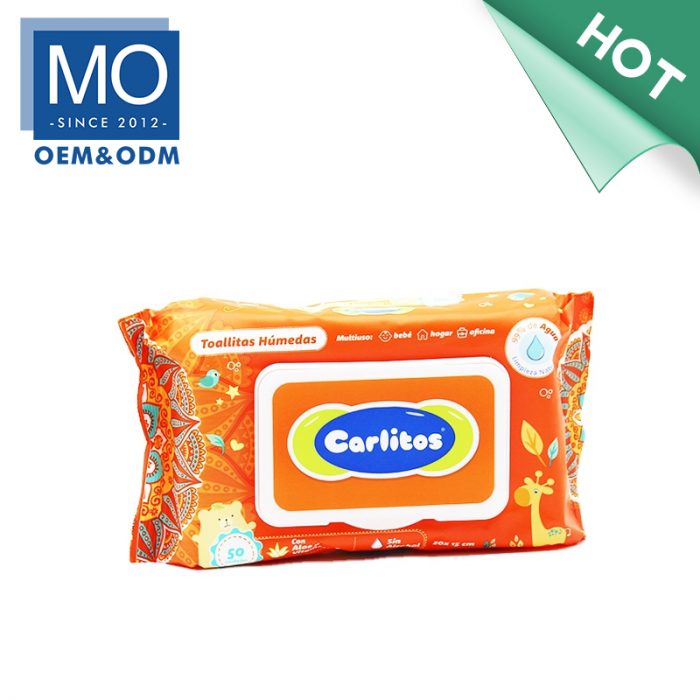 99.9% Pure Water Baby Wipes Kills 99.9% of germs Hypoallergenic pH Balanced No fluorescence agent, no harmful substances Model No.  BW-2227 Wipe size  15*20cm Material